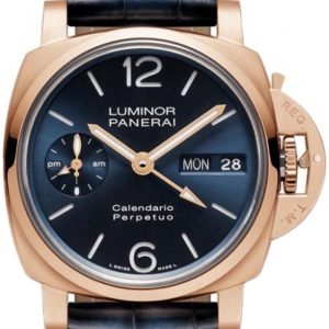 Panerai Herrklocka PAM00742 Luminor Blå/Läder Ø44 mm