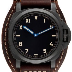 Panerai Herrklocka PAM00779 Luminor Svart/Läder Ø44 mm