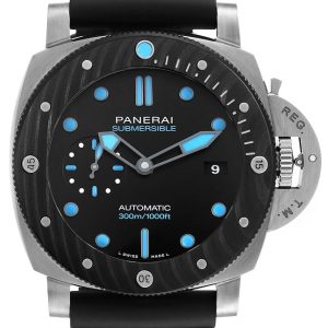 Panerai Herrklocka PAM00799 Luminor Svart/Gummi Ø47 mm