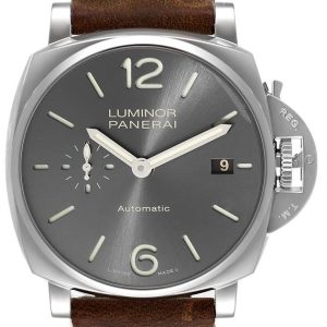 Panerai Herrklocka PAM00904 Luminor Svart/Läder Ø42 mm