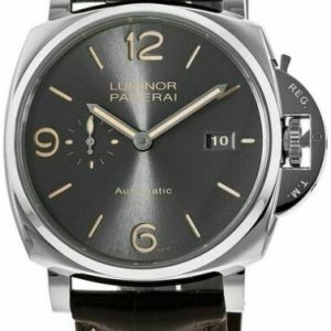 Panerai Herrklocka PAM00943 Luminor Grå/Läder Ø45 mm