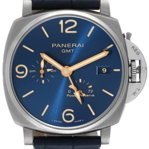 Panerai Herrklocka PAM00964 Luminor Blå/Läder Ø45 mm