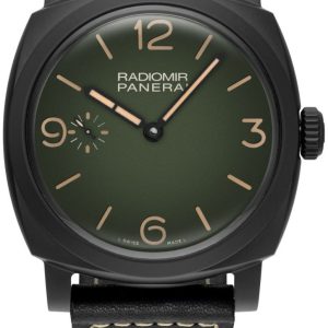 Panerai Herrklocka PAM00997 Radiomir Grön/Läder Ø48 mm