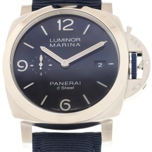 Panerai Herrklocka PAM01157 Luminor Blå/Textil Ø44 mm