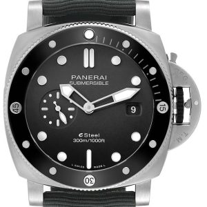 Panerai Herrklocka PAM01288 Submersible Grå/Textil Ø44 mm