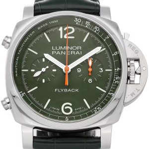 Panerai Herrklocka PAM01296 Luminor Grön/Läder Ø44 mm