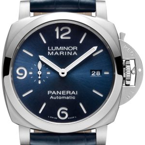 Panerai Herrklocka PAM01313 Luminor Blå/Läder Ø44 mm