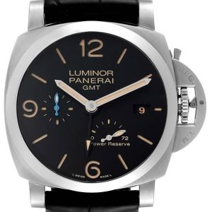 Panerai Herrklocka PAM01321 Luminor Svart/Läder Ø44 mm