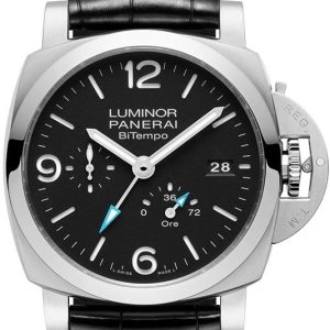 Panerai Herrklocka PAM01360 Luminor Svart/Läder Ø44 mm