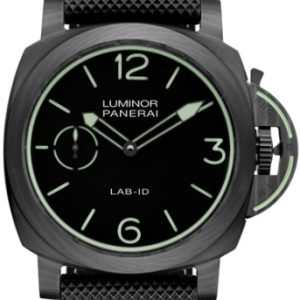 Panerai Herrklocka PAM01700 Luminor Svart/Textil Ø49 mm