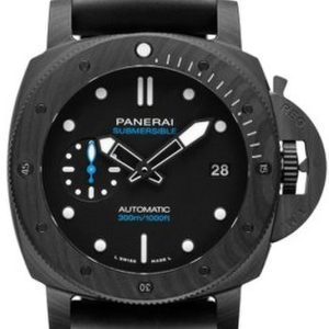 Panerai Herrklocka PAM02231 Submersible Svart/Gummi Ø42 mm