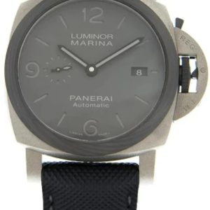 Panerai Herrklocka PAM02662 Luminor Grå/Textil Ø44 mm