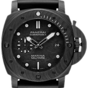 Panerai Herrklocka PAM02979 Submersible Grå/Gummi Ø47 mm