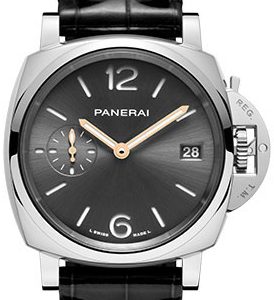 Panerai PAM01247 Luminor Grå/Läder Ø38 mm