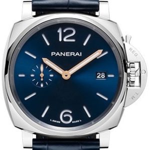 Panerai PAM01274 Luminor Due Blå/Läder Ø42 mm