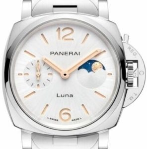 Panerai PAM01301 Luminor Due Vit/Stål Ø38 mm