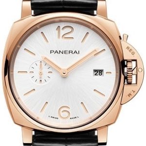 Panerai PAM01336 Luminor Due Vit/Läder Ø42 mm