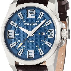 Police 99999 Herrklocka 14762JS.03 Blå/Läder Ø46 mm