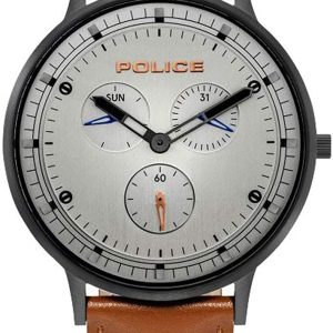 Police 99999 Herrklocka 15968JSB.04 Silverfärgad/Läder Ø42 mm