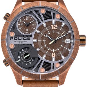 Police 99999 Herrklocka PL15662XSQR.12 Flerfärgad/Läder Ø52 mm