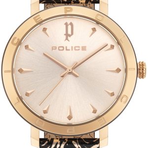 Police Damklocka PL16033MSRB.32 Ponta Roséguldstonad/Läder Ø36 mm