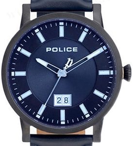 Police Herrklocka P15404JSB02 Blå/Läder Ø43 mm