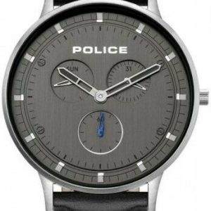 Police Herrklocka P15968JS39 Grå/Läder Ø43 mm