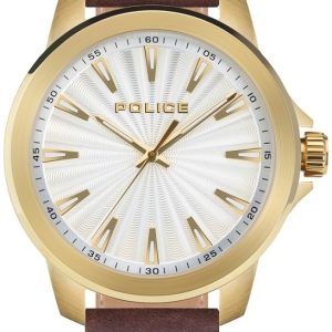 Police Herrklocka PEWJA2207804 Mensor Guldtonad/Läder Ø44 mm