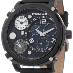 Police Herrklocka PL15659JSB03N Blå/Läder Ø47 mm