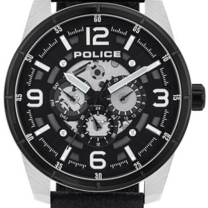 Police Herrklocka PL15663JSTB02 Lawrence Svart/Läder Ø48 mm