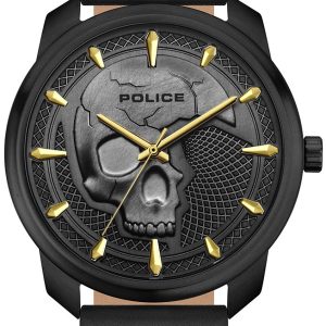 Police Herrklocka PL15714JSB.61 Bleder Grå/Läder Ø44 mm