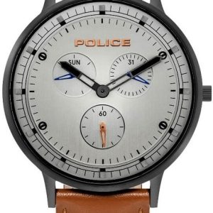 Police Herrklocka PL15968JSB.04 Silverfärgad/Läder Ø42 mm