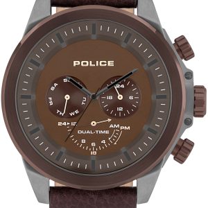 Police Herrklocka PL15970JSUBZ.12 Belmont Brun/Läder Ø52 mm