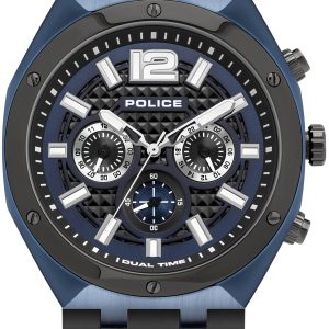 Police Herrklocka PL15995JSBLU.03P Kediri Svart/Stål Ø46 mm