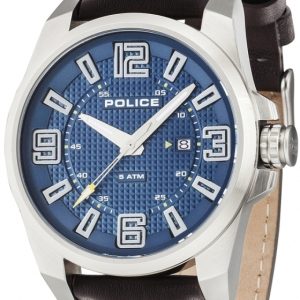 Police Herrklocka R1451269001 Blå/Läder Ø46 mm