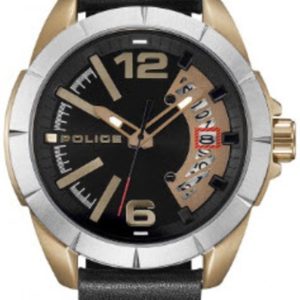 Police Herrklocka R1451316002 Svart/Läder Ø46 mm