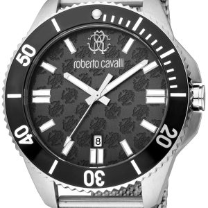 Roberto Cavalli by Franck Muller Herrklocka RC5G013M0045 Svart/Stål