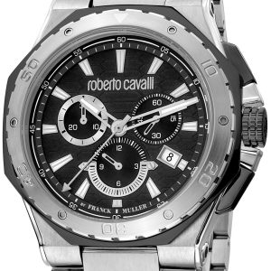 Roberto Cavalli by Franck Muller Herrklocka RV1G153M0051 Svart/Stål