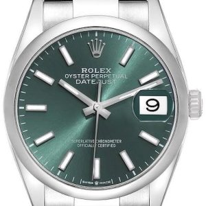 Rolex Damklocka 126200-0024 Datejust 36 Grön/Stål Ø36 mm