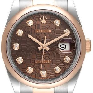 Rolex Damklocka 126201-0026 Datejust 36 Brun/18 karat roséguld Ø36