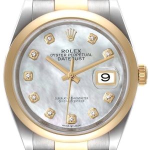 Rolex Damklocka 126203-0024 Datejust 36 Vit/18 karat gult guld Ø36 mm