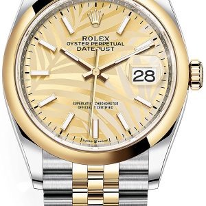 Rolex Damklocka 126203-0037 Datejust 36 Gulguldstonad/18 karat gult