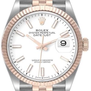 Rolex Damklocka 126231-0017 Datejust 36 Vit/18 karat roséguld Ø36 mm