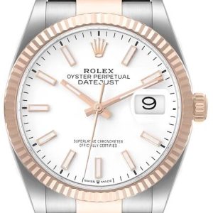 Rolex Damklocka 126231-0018 Datejust 36 Vit/18 karat roséguld Ø36 mm