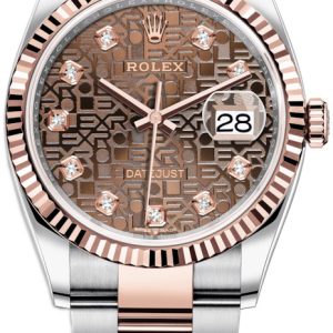 Rolex Damklocka 126231-0026 Datejust 36 Brun/18 karat roséguld Ø36