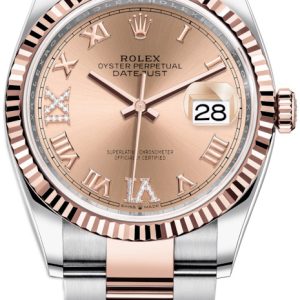 Rolex Damklocka 126231-0028 Datejust 36 Roséguldstonad/18 karat