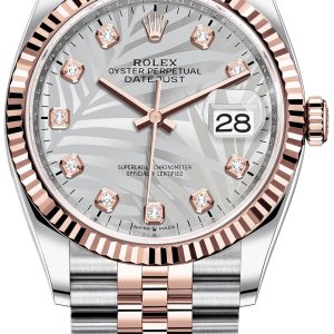 Rolex Damklocka 126231-0037 Datejust 36 Silverfärgad/18 karat