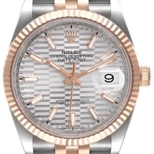 Rolex Damklocka 126231-0041 Datejust 36 Silverfärgad/18 karat