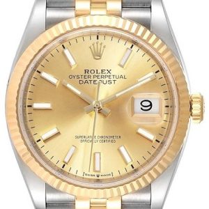 Rolex Damklocka 126233-0015 Datejust 36 Gulguldstonad/18 karat gult