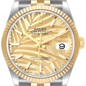 Rolex Damklocka 126233-0037 Datejust 36 Gulguldstonad/18 karat gult